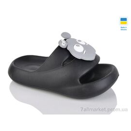 Шльопанці дитячі літні Літо N335 чорний (8 пар р.24-31) "Lot Shoes" недорого оптом від прямого постачальника