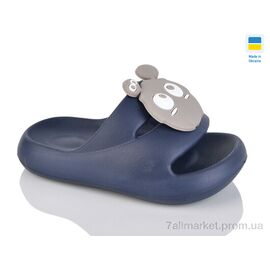 Шльопанці дитячі літні Літо N335 т.синій (8 пар р.24-31) "Lot Shoes" недорого оптом від прямого постачальника