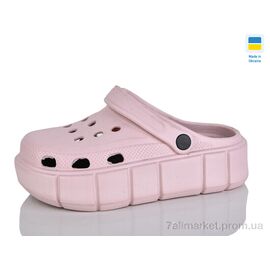 Фотография Кроксы женские летние Лето 152 пудра (6 пар р.36-41) "Lot Shoes" недорого оптом от прямого поставщика
