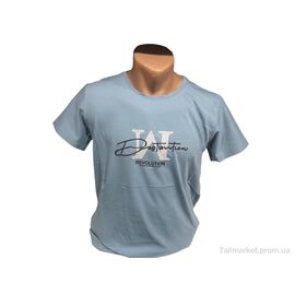 Футболка чоловіча Літо C002 маві (4 шт. р.сіткаM-2XL) "TurkishBrend" недорого оптом від прямого постачальника