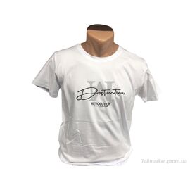 Футболка чоловіча Літо C002 білий (4 шт. р.сіткаM-2XL) "TurkishBrend" недорого оптом від прямого постачальника