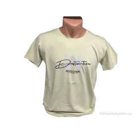 Футболка чоловіча Літо C002 блідо-жовтий (4 шт. р.сіткаM-2XL) "TurkishBrend" недорого оптом від прямого постачальника