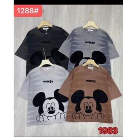 футболка жіноча 1288 mix р.46-50 "FLORA" недорого оптом від прямого постачальника