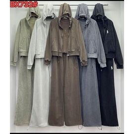 Фотография Костюм спортивный женский тёплый 732 mint р.M-XL "FLORA" недорого оптом от прямого поставщика