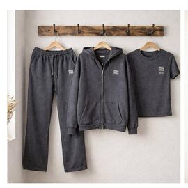 Фотография Костюм спортивный женский тёплый 738-1 d.grey р.M-XL "FLORA" недорого оптом от прямого поставщика