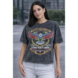 футболка жіноча XR662 grey р.S-L "X-Ray" недорого оптом від прямого постачальника