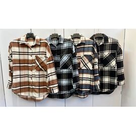 Фотография Рубашка женская XR705 brown р.S-L "X-Ray" недорого оптом от прямого поставщика