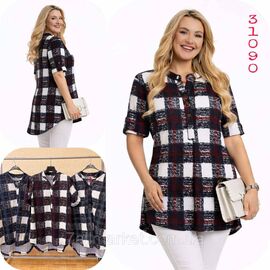 Туніка жіноча літня розміри L-4XL (мікс кв) "NICOLAS" недорого від прямого постачальника