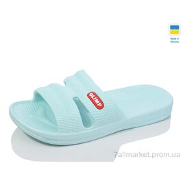 Фотография Шлепки женские облегченные Лето N105 бірюза (8 пар р.37-41) "Lot Shoes" недорого оптом от прямого поставщика