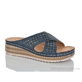 Фотография Шлепки женские облегченные Лето 715-6 (8 пар р.37-42) "Leguzaza" недорого оптом от прямого поставщика