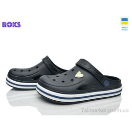 Фотография Кроксы женские летние Лето 416 т.синій (8 пар р.37-41) "Roks" недорого оптом от прямого поставщика