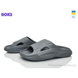 Шльопанці дитячі літні Літо 600 сірий (8 пар р.36-40) "Roks" недорого оптом від прямого постачальника