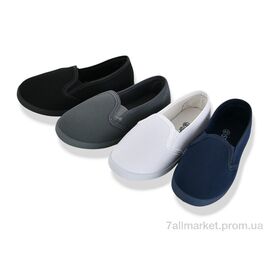 Фотография Слипоны детские без шнурков Весна/осень CL5 mix (24 пар р.25-30) "Lion-Lu" недорого оптом от прямого поставщика