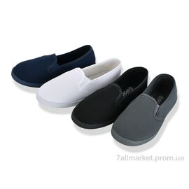 Фотография Слипоны детские без шнурков Весна/осень CL6 mix (24 пар р.31-36) "Lion-Lu" недорого оптом от прямого поставщика