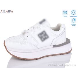 Кросівки жіночі модні Весна/осінь 8812 white (8 пар р.36-41) "Ailaifa" недорого оптом від прямого постачальника
