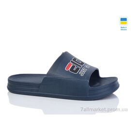 Шльопанці чоловічі пляжні Літо 106 синій (6 пар р.41-45) "Lot Shoes" недорого оптом від прямого постачальника