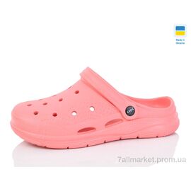 Фотография Кроксы женские летние Лето N102 корал (6 пар р.36-41) "Lot Shoes" недорого оптом от прямого поставщика