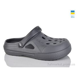 Крокси чоловічі легкі Літо Крокс М сірий (8 пар р.40-45) "Inblue" недорого оптом від прямого постачальника