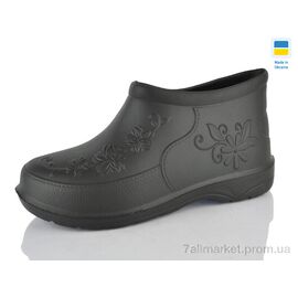 Калоші жіночі Весна/осінь Квітка холодний чорні (8 пар р.38-41) "Lot Shoes" недорого оптом від прямого постачальника