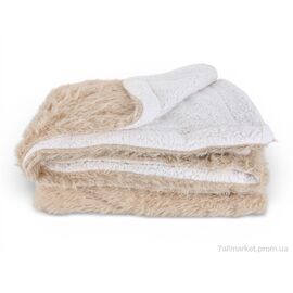 Фотография Плед  beige.1 рукавичка 160х200 (11401) (1 шт. р.сетка One size) "Obuvok" недорого оптом от прямого поставщика