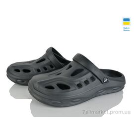 Крокси чоловічі легкі Літо 123-KC2 сірий (8 пар р.40-46) "Alex" недорого оптом від прямого постачальника