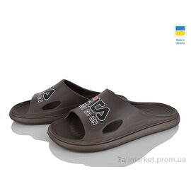 Шльопанці чоловічі пляжні Літо ШП3379 корич. (6 пар р.41-45) "Alex" недорого оптом від прямого постачальника
