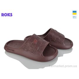 Фотография Шлепки женские облегченные Лето 144 шоколад (8 пар р.37-40) "Roks" недорого оптом от прямого поставщика