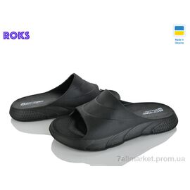 Фотография Шлепки женские облегченные Лето 132 чорний (8 пар р.36-40) "Roks" недорого оптом от прямого поставщика