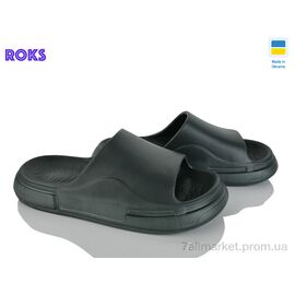 Шльопанці чоловічі пляжні Літо 240 зелений (8 пар р.41-46) "Roks" недорого оптом від прямого постачальника