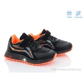 Фотография Кроссовки детские модные Весна/осень CP232-3 LED (8 пар р.25-30) "Ok Shoes" недорого оптом от прямого поставщика