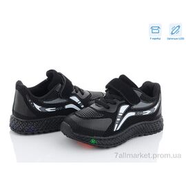 Фотография Кроссовки детские модные Весна/осень CP232-6 LED (8 пар р.25-30) "Ok Shoes" недорого оптом от прямого поставщика