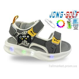 Сандалії дитячі літні Літо A20649-2 LED (8 пар р.21-26) "Jong Golf" недорого оптом від прямого постачальника