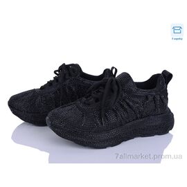 Кросівки жіночі модні Весна/осінь 2026-3 чорний (8 пар р.36-40) "Mona Lisa" недорого оптом від прямого постачальника