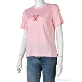 Футболка жіноча Літо 4349-Butterfly-3 pink (8 шт. р.сіткаM-2XL) "Мир" недорого оптом від прямого постачальника