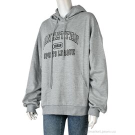 Батник жіночий Весна/осінь G4340-1 grey (5 шт. р.сіткаOne size) "Pryama Vigoda" недорого оптом від прямого постачальника