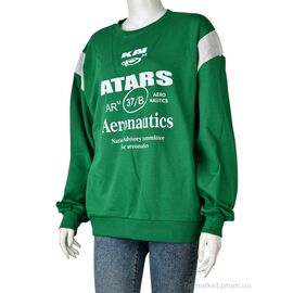 Батник жіночий Весна/осінь G4340-3 green (5 шт. р.сіткаOne size) "Pryama Vigoda" недорого оптом від прямого постачальника