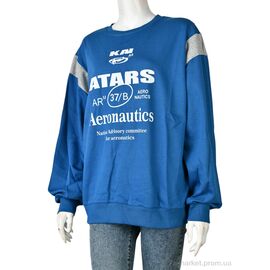 Батник жіночий Весна/осінь G4340-12 blue (5 шт. р.сіткаOne size) "Pryama Vigoda" недорого оптом від прямого постачальника