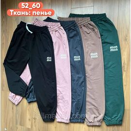 Фотография Спортивные штаны женские, на манжете/батал р-ры 52-60 (5цв)"STELLA" недорого от прямого поставщика