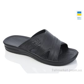 Шльопанці чоловічі пляжні Літо N54 чорний (6 пар р.41-45) "Lot Shoes" недорого оптом від прямого постачальника