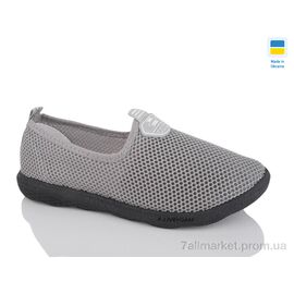 Фотография Кроссовки женские модные Лето S18 сітка т.сірий ч.п (6 пар р.36-41) "Inblue" недорого оптом от прямого поставщика