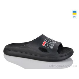 Шльопанці чоловічі пляжні Літо C79-8 чорний (6 пар р.40-45) "Inblue" недорого оптом від прямого постачальника
