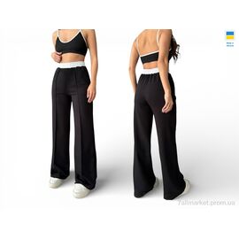 Фотография Спортивные брюки женские Весна/осень 10054 чорний (4 шт. р.сетка XL-4XL) "Sport style" недорого оптом от прямого поставщика