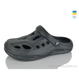 Крокси чоловічі легкі Літо KM2 сірий (8 пар р.40-46) "Inblue" недорого оптом від прямого постачальника