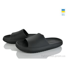 Шльопанці чоловічі пляжні Літо Зефірка чоловічий чорний (8 пар р.41-44) "Inblue" недорого оптом від прямого постачальника