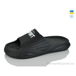 Шльопанці чоловічі пляжні Літо П38 sport чорний (6 пар р.41-46) "Inblue" недорого оптом від прямого постачальника