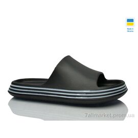 Шльопанці чоловічі пляжні Літо Прогрес M236 чорний (8 пар р.41-45) "Progress" недорого оптом від прямого постачальника