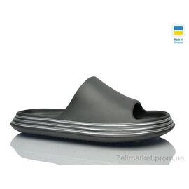 Шльопанці чоловічі пляжні Літо Прогрес M236 графіт (8 пар р.41-45) "Progress" недорого оптом від прямого постачальника