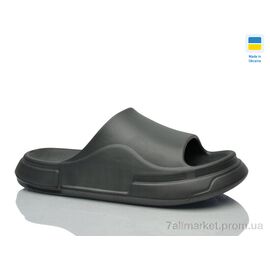 Шльопанці чоловічі пляжні Літо Прогрес M240 графіт (8 пар р.41-46) "Progress" недорого оптом від прямого постачальника