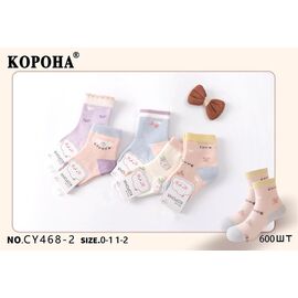 Шкарпетки дитячі на дівчинку KH468-2  mix р.1-2 "Annet" недорого оптом від прямого постачальника