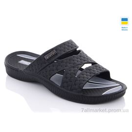 Шльопанці чоловічі пляжні Літо Прогресс М229 черные (8 пар р.40-46) "Progress" недорого оптом від прямого постачальника